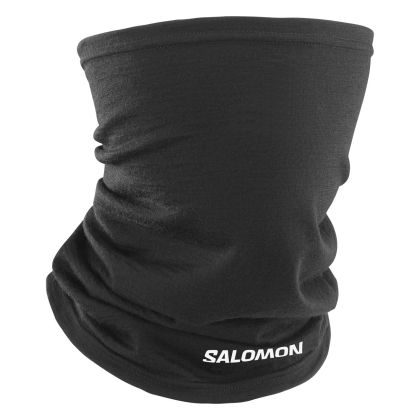 MERINO NECK GAITER Deep Black / White NS